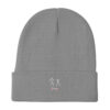 Knit Beanie Gray Front